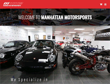 Tablet Screenshot of manhattanmotorsports.com